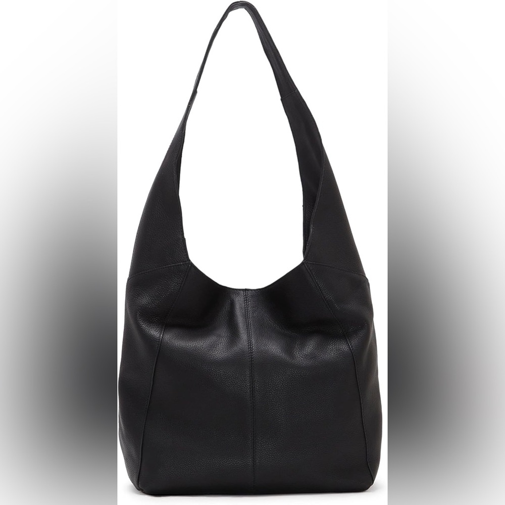 Lucky Brand Black Genuine Leather Hobo Bag